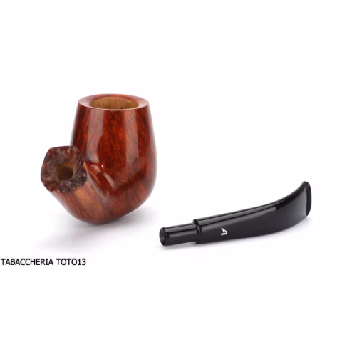 Ascorti Nus gebogenes Tabakpfeife Bent Billiard natürliche Wurzel - Tabakpfeifen