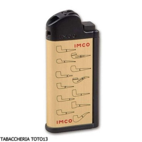 Imco pipe lighter with gold-colored tools and logos - Lighters - Metal