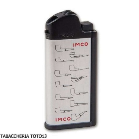 Imco Pipe Lighter with Tools, Silver Color and Logos - Lighters - Metal