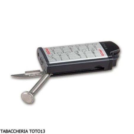 Briquet à pipe Imco avec outils, couleur argent et logos - Briquets - Métal