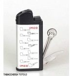 Imco Pipe Lighter with Tools, Silver Color and Logos - Lighters - Metal