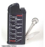 Briquet à pipe Imco avec outils, noir avec logos - Briquets - Métal