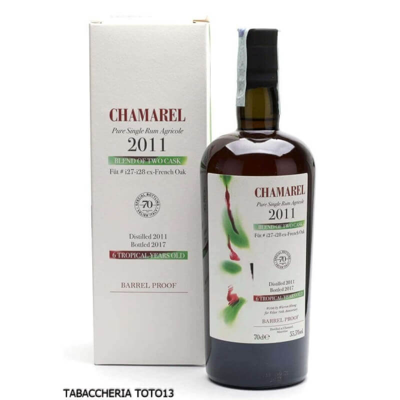Chamarel 2011 Pure Single rum Warren Khong Vol.55,5% Cl.70