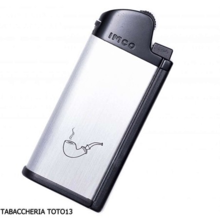 Imco Pipe Lighter with Tools, Silver color - Lighters - Metal