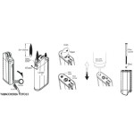 Imco Pipe Lighter with Tools, Silver color - Lighters - Metal