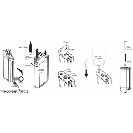 Imco pipe lighter with black color tools - Lighters - Metal