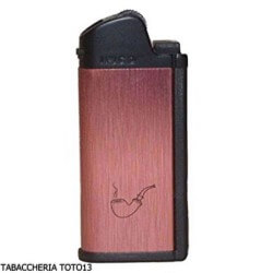IMCO Pfeifenfeuerzeug mit satin-roter FarbeFeuerzeuge für Tabakpfeife