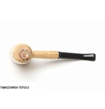 Missouri Meerschaum General smoking pipe for tobacco in curved corn - Tobacco Pipes - Cob