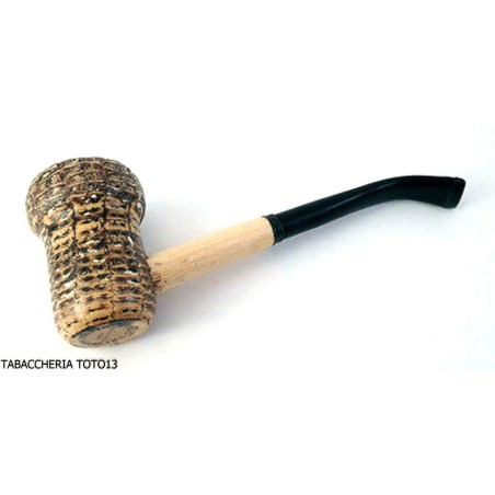 Missouri Meerschaum Patriot Pfeife für Tabak in gebogenem Mais-Missouri Meerschaum Corn Cob