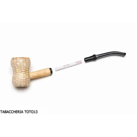 Missouri Meerschaum great Dane pipa in pannocchia curva - Pipe