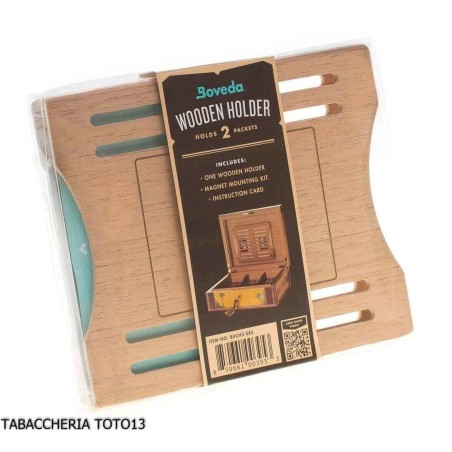 Boveda container in wood for 2 bags humidor control - Humidification & Maintenance