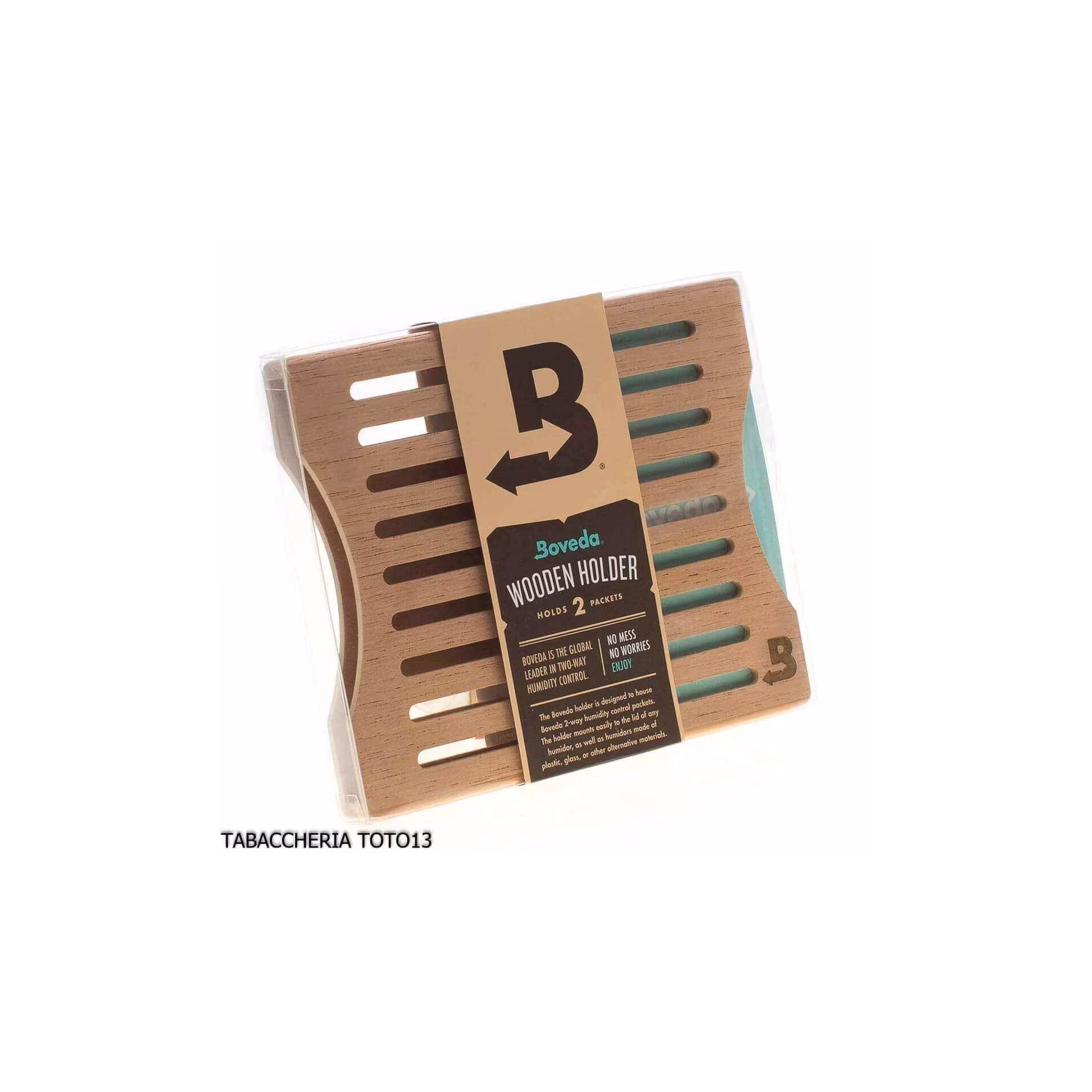 Boveda container in wood for 2 bags humidor control - Humidification & Maintenance