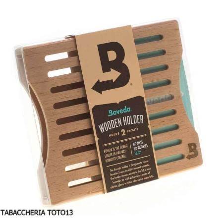 Boveda container in wood for 2 bags humidor control - Humidification & Maintenance