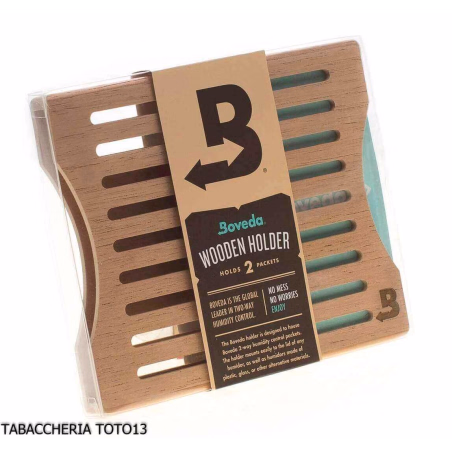 Boveda contenitore in legno per 2 buste humidor control - Umidificazione & Manutenzione