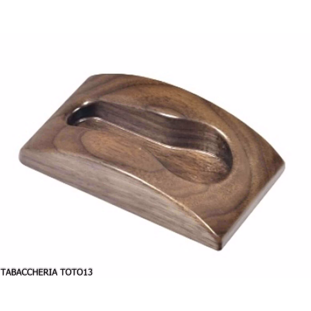 base to support pipe in walnut 1 place - Accessories for tobacco pipes