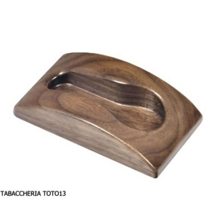 base to support pipe in walnut 1 place - Accessories for tobacco pipes
