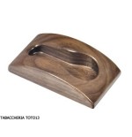 base to support pipe in walnut 1 place - Accessories for tobacco pipes