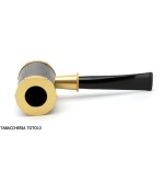 Tsuge Yoroi G9 pipa de tabaco cubierta con fibra de carbono y oro - Pipas de Tabaco
