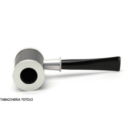 Tsuge Yoroi G9 pipe à tabac recouverte de fibre de carbone et métal argenté. - Tsuge Pipe
