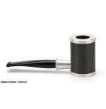 Tsuge Yoroi G9 pipa de tabaco cubierta con fibra de carbono y plateado - Pipas de Tabaco