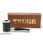 Tsuge Yoroi G9 pipa de tabaco cubierta con fibra de carbono y plateado - Pipas de Tabaco