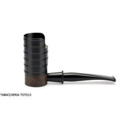 Tsuge Thunderstorm Black G9 tuyau de fumer recouvert de métal noir