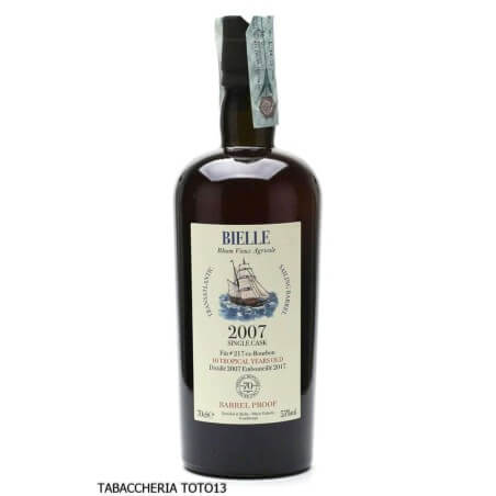 Bielle 2007 Tres Hombres rum single cask 70 Velier Vol.55% Cl.70