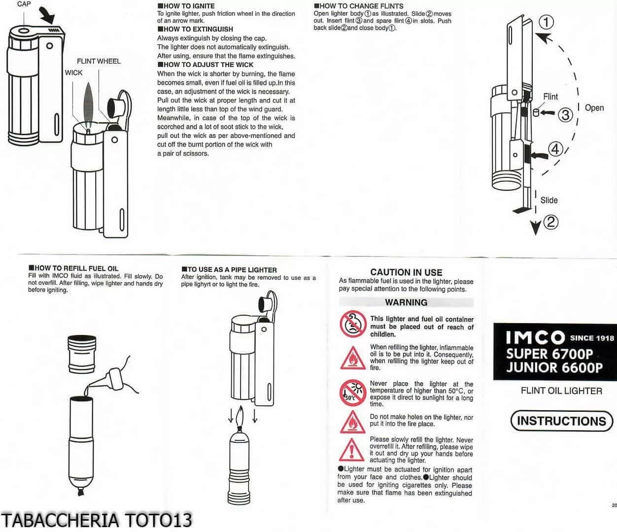 Imco Super Triplex accendino benzina finitura cromato e nero