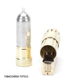 Imco Super Triplex golden petrol lighter with logo - Lighters - Brass