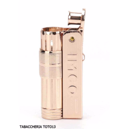 Imco Super Triplex Encendedor de gasolina de color cobre con logo-IMCO