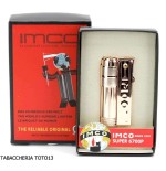 Imco Super Triplex Encendedor de gasolina de color cobre con logo-IMCO