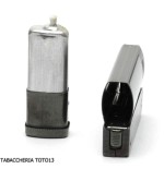 Imco Streamline leichter Benzin Chrom schwarz glatt - Feuerzeuge