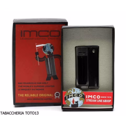 Imco Streamline Encendedor de gasolina cromado negro liso - Alumbradores