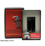 Imco Streamline leichter Benzin Chrom schwarz glatt - Feuerzeuge