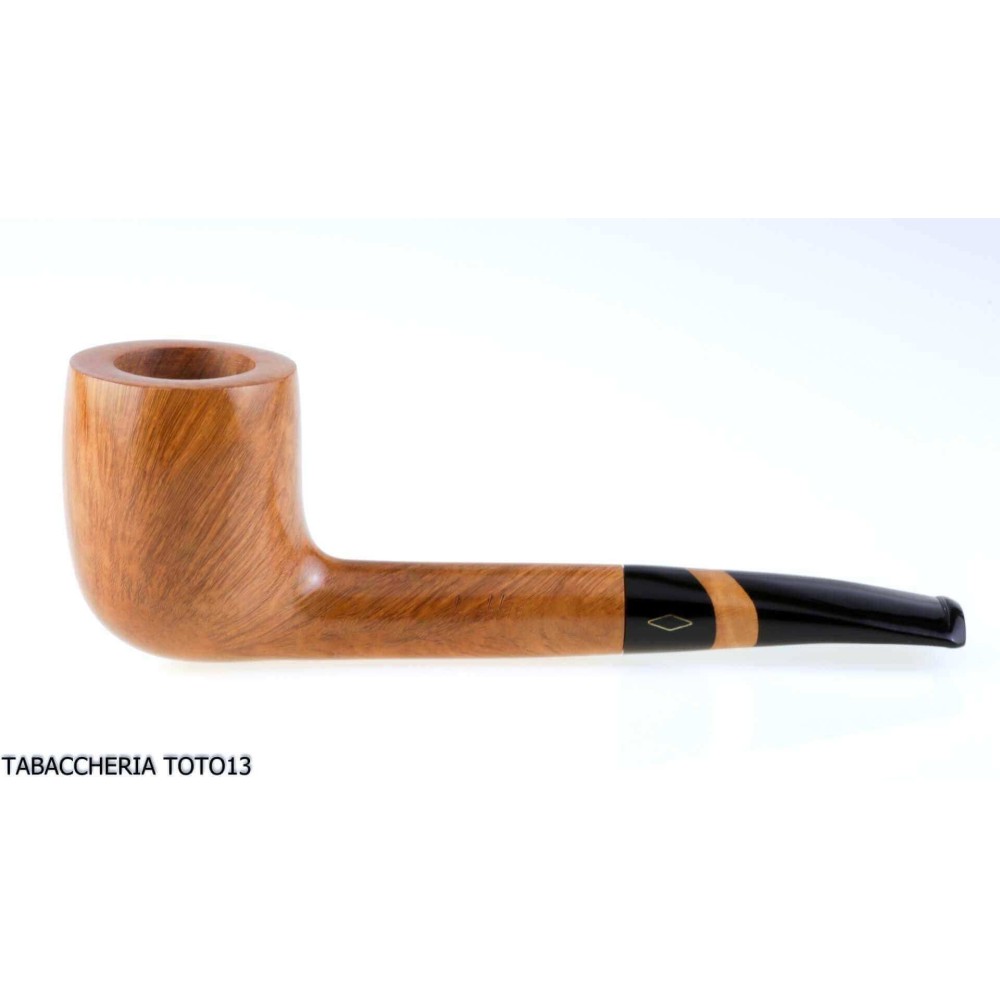 Brebbia pipe "a" ligne naturelle modèle biliard racine - Pipe Pour le Tabac - Racine naturelle