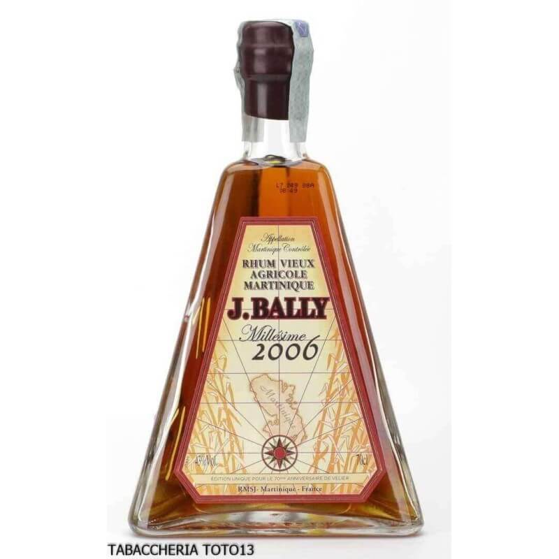 J. Bally rum 2006 Bottiglia Piramides 70th Velier Vol.43% Cl. 70 - J. Bally Distillery