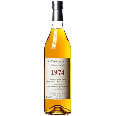 Brandy de destilería Montanaro 1974 alto grado vol.52% CL.70