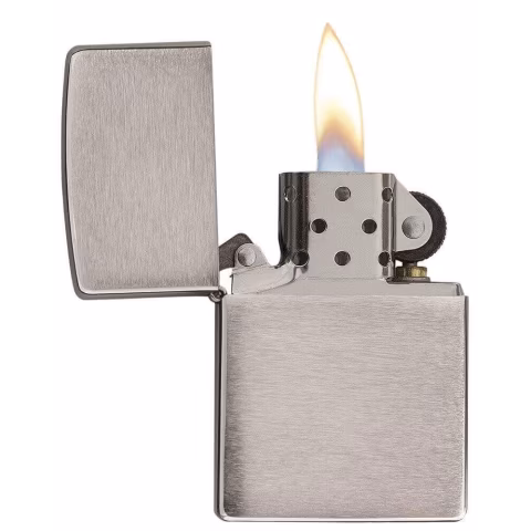 Zippo regular brush chrome accendino antivento a benzina - Accendini