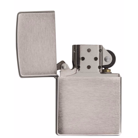 Zippo regular brush chrome windproof gasoline lighter - Lighters - Brass
