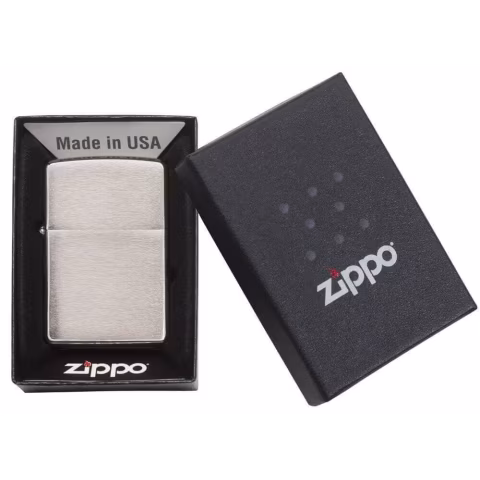 Zippo regular brush chrome accendino antivento a benzina - Accendini
