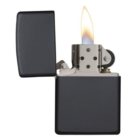Zippo Benzinfeuerzeug mattschwarze Oberfläche - Feuerzeuge