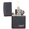 Zippo encendedor de gasolina con acabado mate negro con el logotipo Zippo Encendedores Zippo