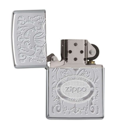 Zippo de combustible acabado american classic espejo del cromo - Alumbradores