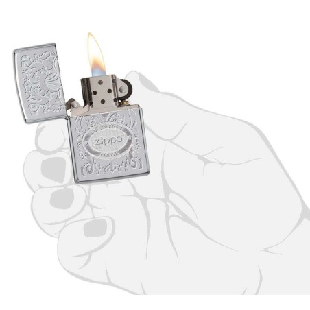Zippo de combustible acabado american classic espejo del cromo - Alumbradores