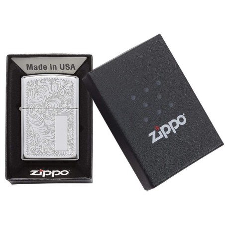 Zippo Feuerzeug Venetian Chrom-Finish - Feuerzeuge