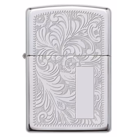 Encendedor Zippo con acabado cromado veneciano - Alumbradores