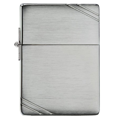 Zippo Vintage Replik 1935 Chrom gebürstet und Diagonale Dekorationen - Feuerzeuge
