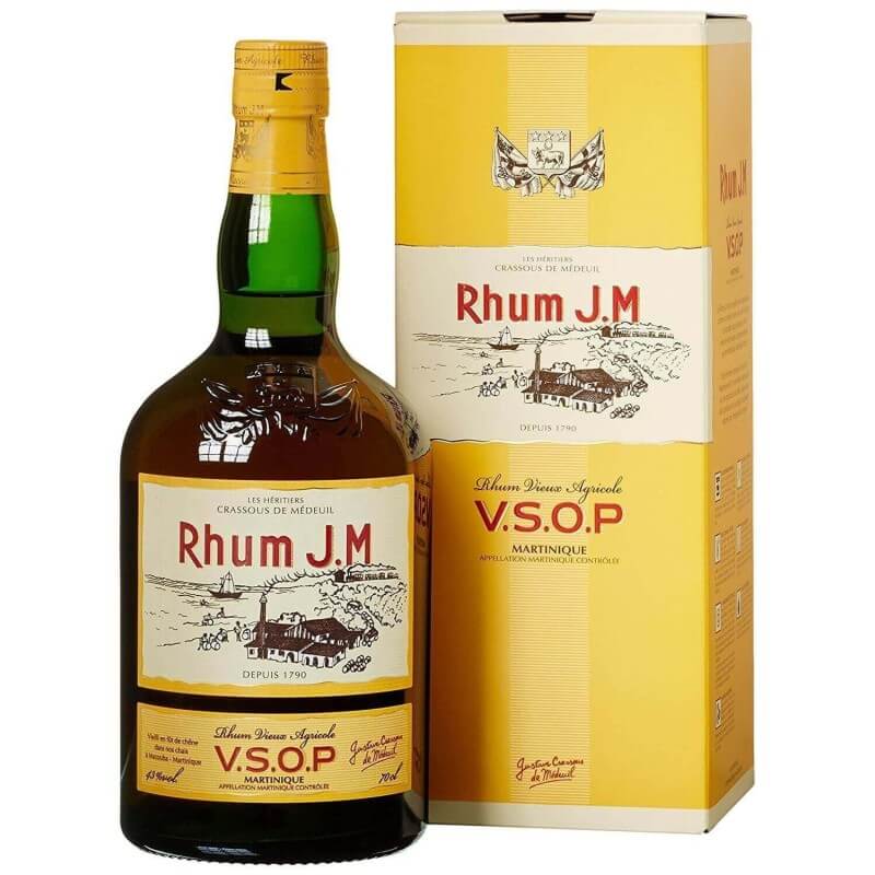 J.M. Rhum Agricole Vieux V.S.O.P. Vol. 43% Cl.70 - J.M. Distillery