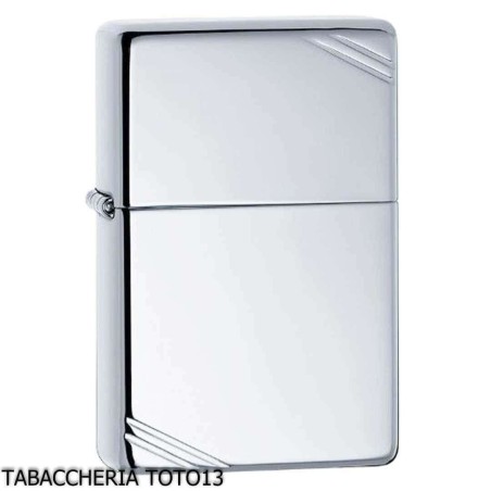 Zippo Vintage Replik 1935 Chrom poliert und Diagonaldekorationen - Feuerzeuge
