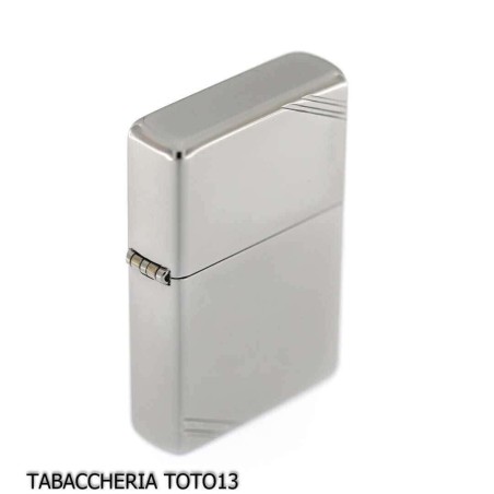 Zippo Vintage Replik 1935 Chrom poliert und Diagonaldekorationen - Feuerzeuge